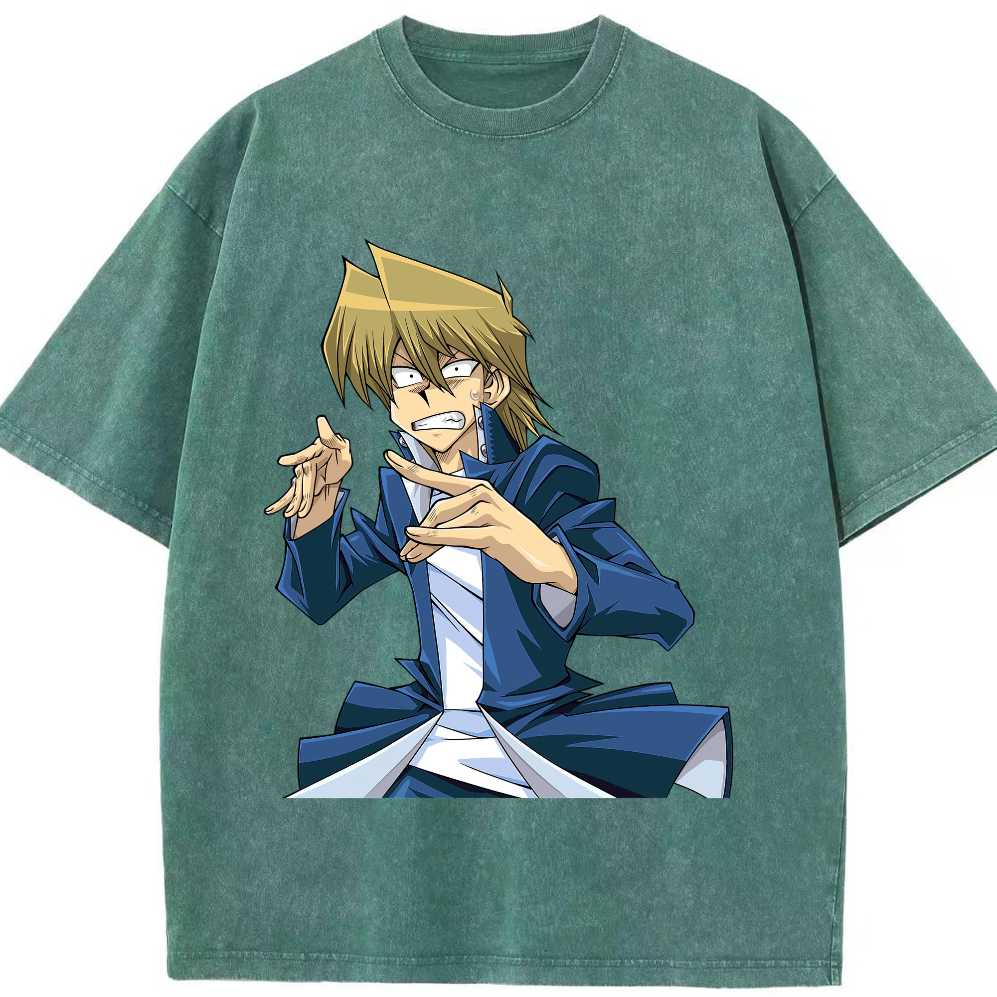 （画像用） 遊☆戯☆王 Yu-Gi-Oh! 綿100% ヴィンテージ風 半袖Tシャツ（フロントプリント）